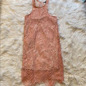 Lace shift dress